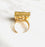 Sevilay Square Black Onyx Ring