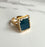 Sevilay Rectangle Blue Agate