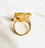 Sevilay Square Black Onyx Ring