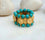 Turquoise Coin Ring