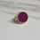 Sevilay Round Pink Agate Ring