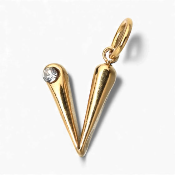 Gold Initial Pendant Necklace