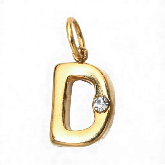Gold Initial Pendant Necklace
