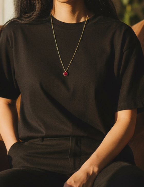 Elira Ruby Pendant Necklace