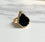 Sevilay Teardrop Black Onyx Ring