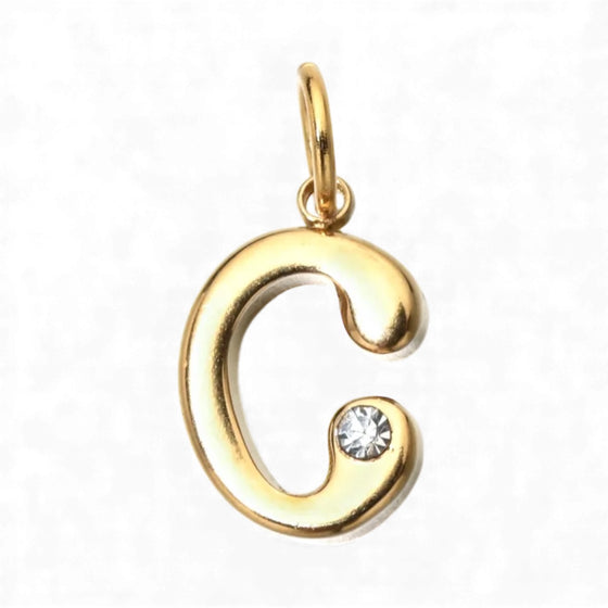 Gold Initial Pendant Necklace