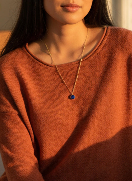 Elira Sapphire Pendant Necklace