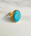 Oval Turquoise Ring