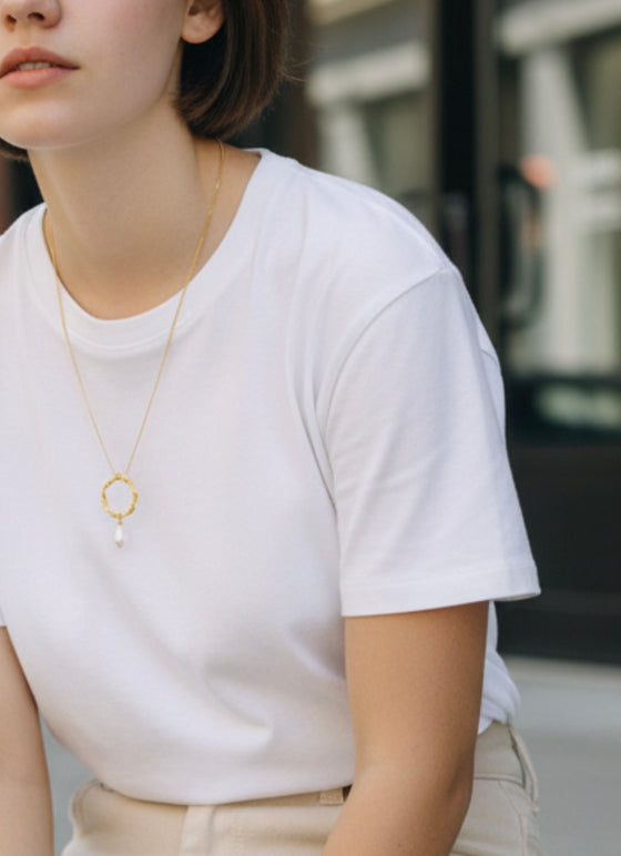 Sultanesque Spiral Gold-Plated Pendant Necklace – Artisan-Twisted 925 Silver