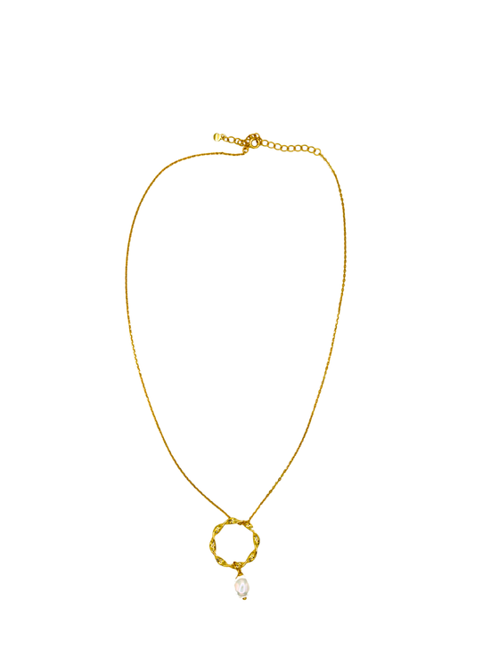 Sultanesque Spiral Gold-Plated Pendant Necklace – Artisan-Twisted 925 Silver