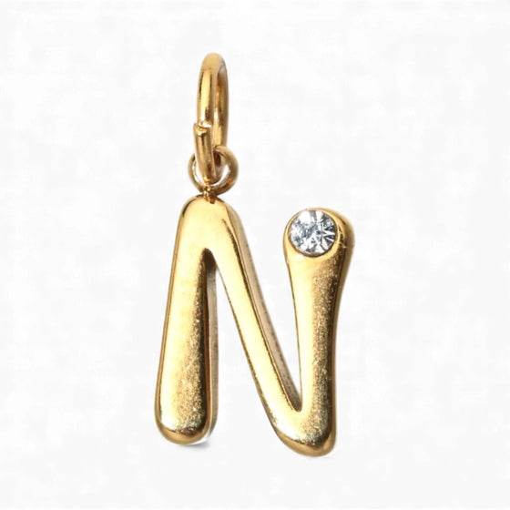 Gold Initial Pendant Necklace