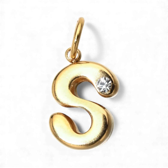 Gold Initial Pendant Necklace