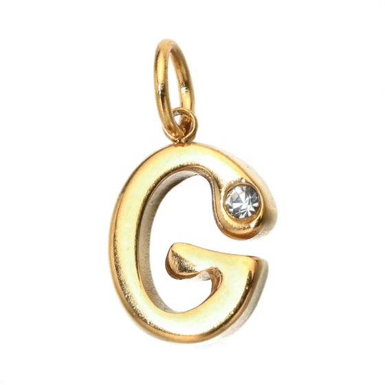 Gold Initial Pendant Necklace