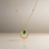 Ayla Jade Halo Necklace