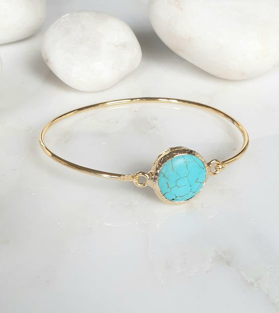 Round Turquoise bangle