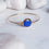 Round Blue Jade bangle