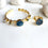 Twisted Blue Agate and Cat's eye Set