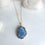 Blue Solar Quartz Pendant Necklace