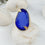 Talia Leaf Royal Blue Cat's eye Ring
