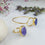 Saira Oval Purple Jade Bangle and Ring Set