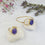 Saira Oval Purple Jade Bangle and Ring Set