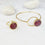 Saira Round Red Jade Bangle and Ring Set