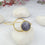 Saira Round Dark Purple Agate bangle