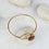 Saira Oval Ruby bangle