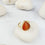 Saira Teardrop Orange cat's eye ring