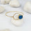 Saira Round Blue Jade bangle