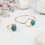 Saira Oval Turquoise bangle and ring set