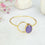 Saira Oval Purple Jade bangle