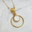 Sufia Round Mother of Pearl  Pendant Necklace