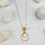 Sufia Round Mother of Pearl  Pendant Necklace