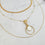 Saira Round Mother of Pearl layered Necklace