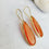 Louiza Orange Cat's Eye Earrings