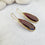 Louiza Aubergine Cat's Eye Earrings