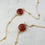 Red Jade chain necklace