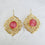 Sultan Pink Jade  Earrings