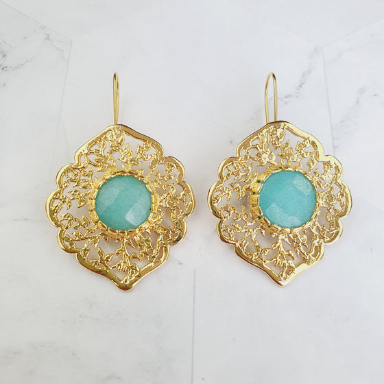 Sultan Aqua Jade  Earrings