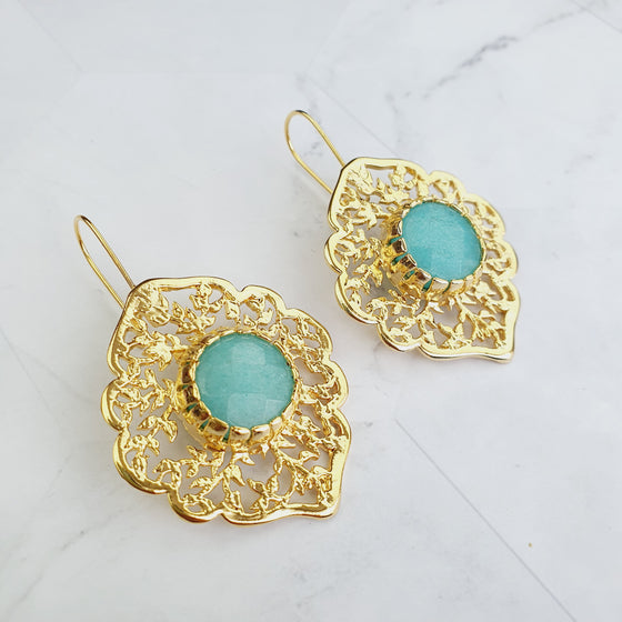 Sultan Aqua Jade  Earrings