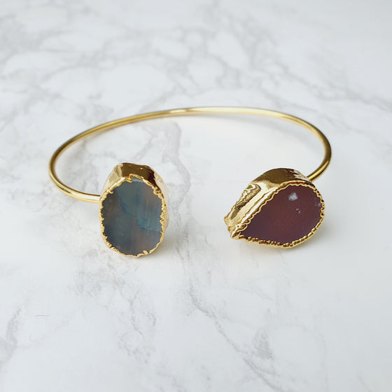 Samya Double agate Bangles