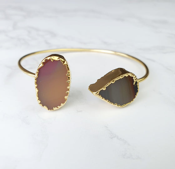 Samya Double agate Bangles
