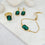 Shades of the Rainforest Emerald Crystal Set