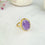 Saira Oval Purple Jade Ring
